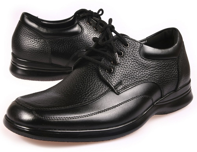 해피슈즈 96-LS-35 블랙 키높이5cm 우레탄굽 남성구두 소가죽 국내제작