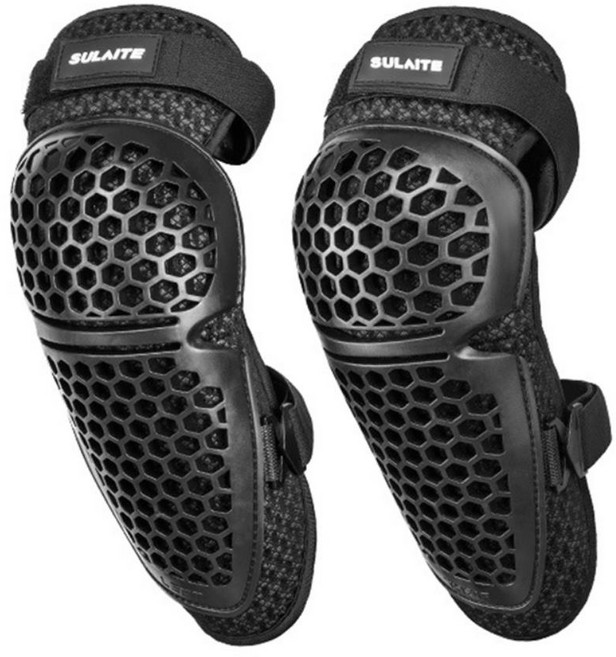 여름 매쉬 통풍 오토바이무릎보호대 보호장구 오토바이용품 가드, 블랙, 1세트