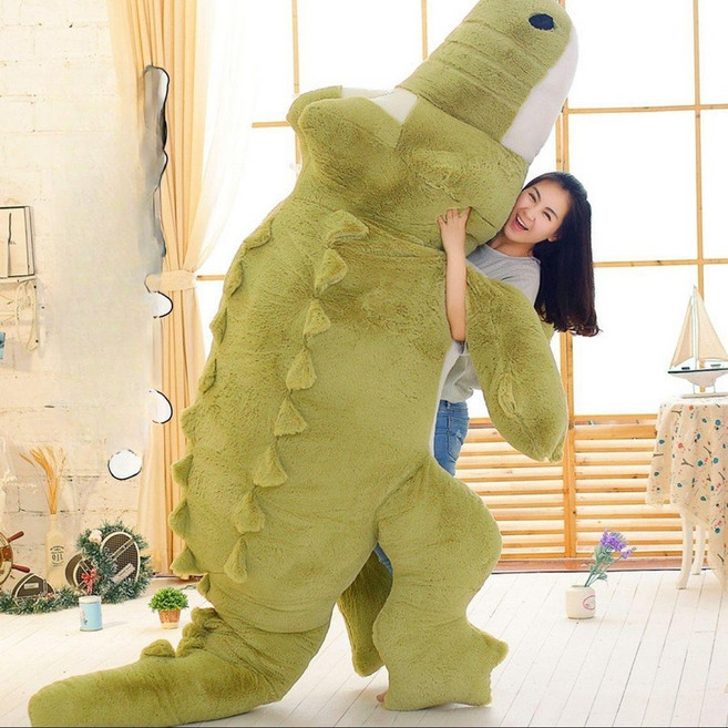 하루샵 대형 악어 봉제인형 베개 선물 특대형 안고자는 애착 인형 바디필로우 쿠션 인테리어 소품, 230cm, 분홍색