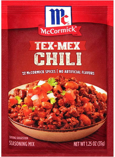 맥코믹 McCormick Tex-Mex 칠리 시즈닝 믹스 35.4g(1.25온스) 134526, 35g, 1개
