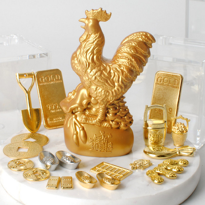 金雞招財組 居家擺飾, 1個