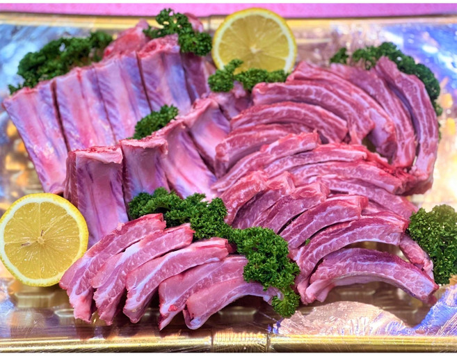 [제주하양까망] 제주산 암돼지 생 등갈비 1kg 2kg, 일반포장, 1개