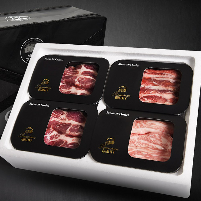 미트아울렛 이베리코 베요타 선물세트 1.2kg(목살300g*2팩+항정살300g*2팩), 1세트