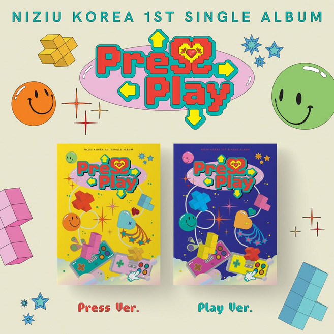 (CD) 니쥬 (NiziU) - Press Play (1st Single) (Press/Play Ver. 랜덤 발송)