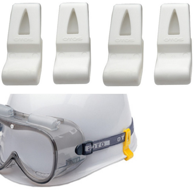 2set 안전모(MP형) 헤드랜턴 고글밴드 고정 클립 헤드렌턴고정 가벼운, 백색, 2세트