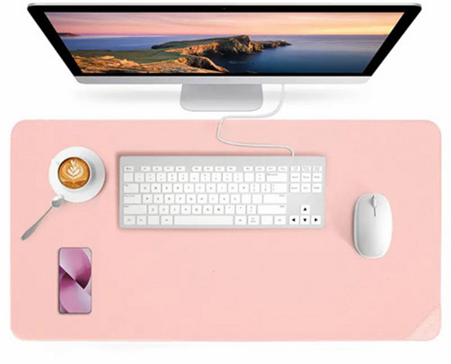 하이어데코 논슬립 데스크 장매트, 파스텔핑크