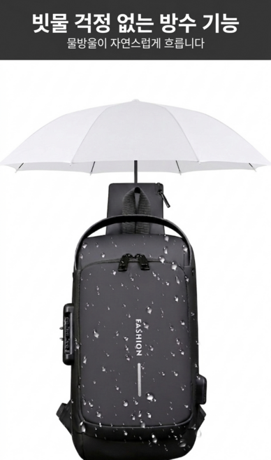 그래피티태그 해외여행 도난방지가방 잠금 크로스백