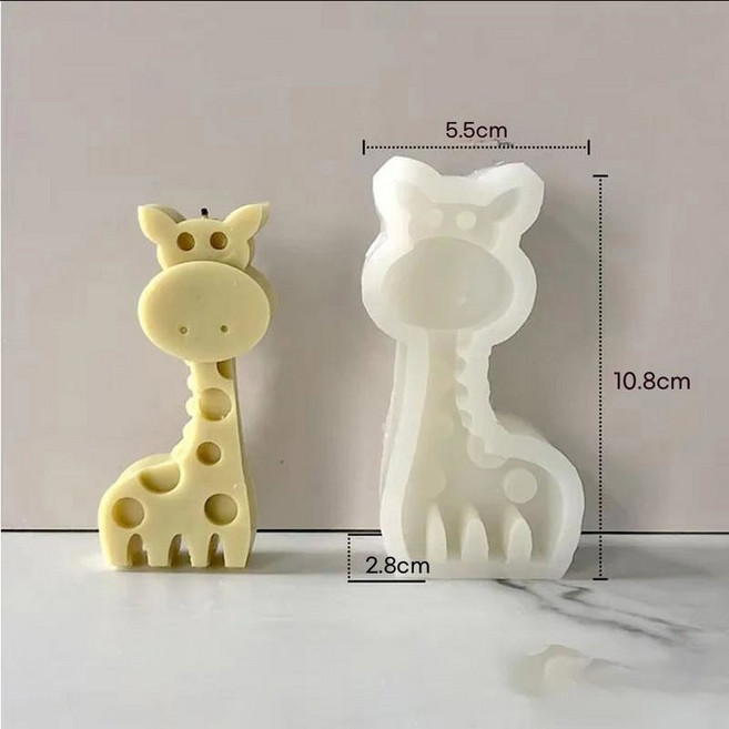 3D 공룡 코끼리 개구리 실리콘 부드러운 초콜릿 몰드 DIY 케이크 설탕 동물 양초 점토 모양, 7