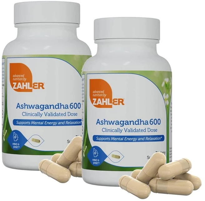 자일러 아슈와간다 600mg 캡슐 Zahler Ashwagandha, 2개, 60정 - 쿠팡