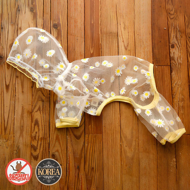 강아지 고양이 올인원 대형견 진드기제거 모기퇴치 해충방지 망사올인원 D데이지, 1개