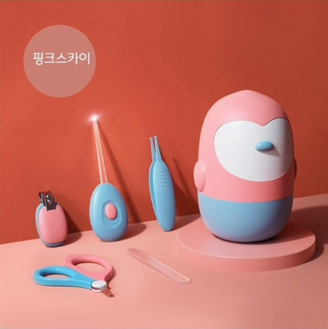 유아용 넘버원즈 케어 손톱깍이 5종 세트, 핑크스카이, 1세트