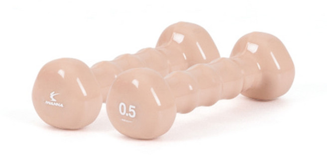 여성 홈트운동용 미니덤벨 실내운동용 삼각아령 0.5kg 코랄핑크