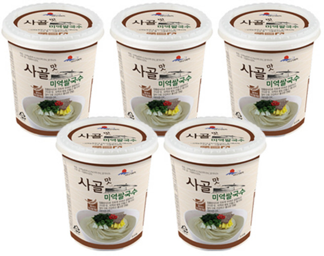 바다가득히 사골맛 미역 쌀국수, 5개