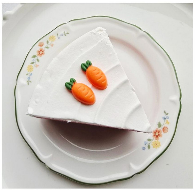 당근 모양 데이지 데코 초콜릿 장식 데코 컵케잌 모양 머핀데코, 10개, 조이 당근장식(아박)