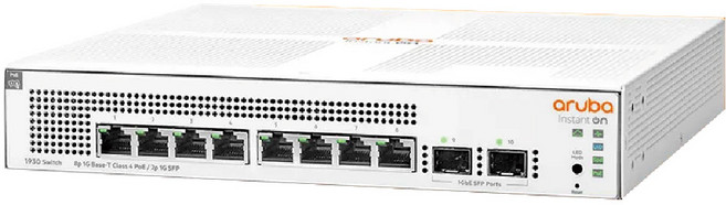 Aruba HPE IOn 1930 8G 2SFP 124W Switch 8埠網路交換器, JL681A, 1個
