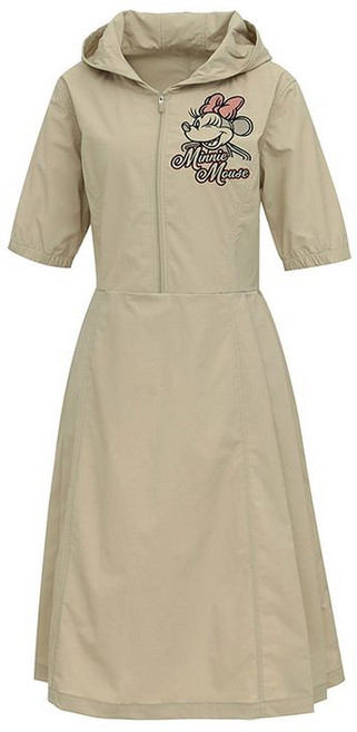 디즈니골프 여성 후드 반집업 A라인 반팔 원피스 티셔츠 DO1LTO011