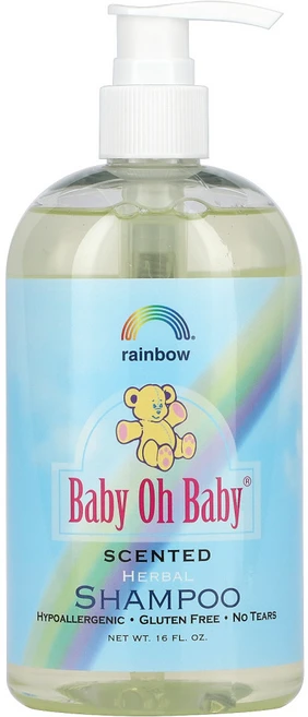 Rainbow Research Baby Oh Baby 허벌 샴푸 향첨가 16 액상 온즈 2팩, 1개 - 쿠팡