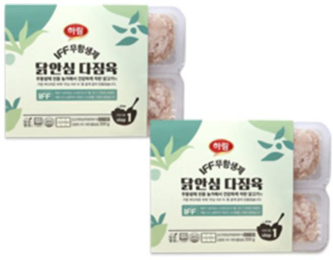 하림 IFF 무항생제 안심 다짐육 300g 2개 이유식 1단계