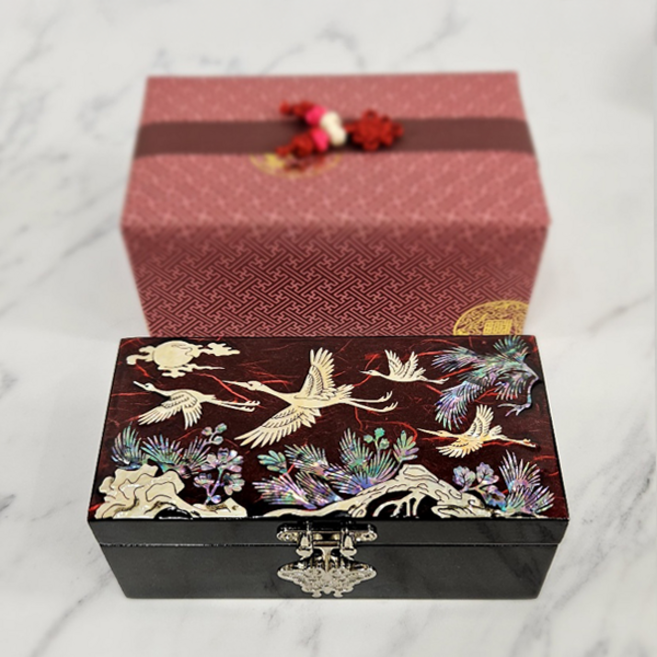 포미모어 미니 나전칠기 자개보석함 전통공예 기념품 직굴림140