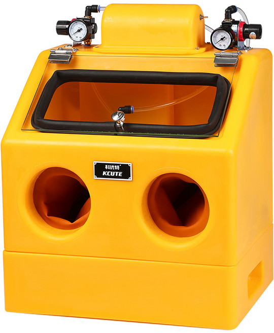 샌드렉스 박스형 샌드 블라스팅 기계 에어 녹제거 샌딩기 모래 연마 연삭기 습식 건식, 1박스