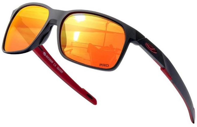 132828 WIESMANN 스포츠 편광 선글라스 낚시 100% 자외선 차단 야구 골프 사이클링 남성용 18059 브라운, 블랙 레드