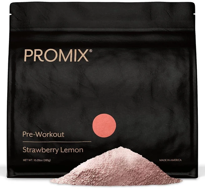Promix 운동 전 파우더 딸기 레몬 - 집중력 및 성능 극대화 - 근육 증가 지구력 및 에너지 향상 - 비타민 B12 카페인 베타알라닌 및 L-티르소신 - 글루텐 및, 10.05 Ounce (Pack of 1), Strawberry Lemon, 1개, 285g - 쿠팡