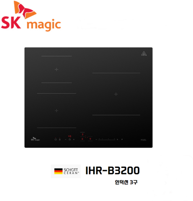 전기레인지 빌트인 인덕션 3구 IHRB3200 / SK매직