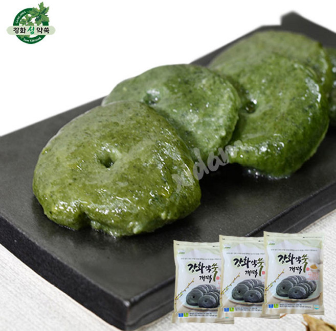 강화 약쑥으로 만든 개떡 1kg x 3, 3개