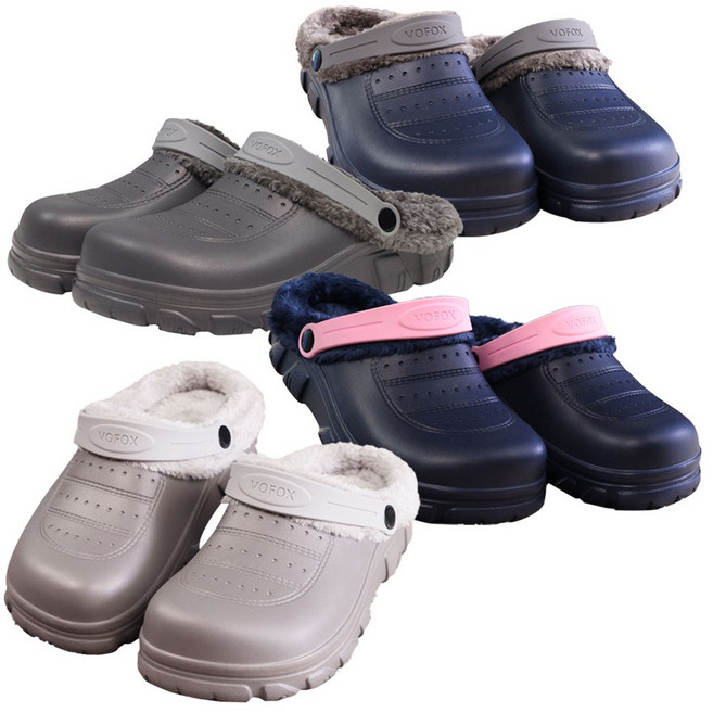 보폭스 발편한 보온 건강신발 남성용 여성용 겨울 신발 털 슬리퍼