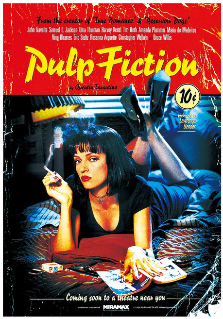 LAVERTON 감성 영화포스터 빳빳한 재질 포스터 54종, CP-22 펄프픽션