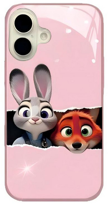 BuyChoo 주토피아 닉 주디 벽 휴대폰 케이스