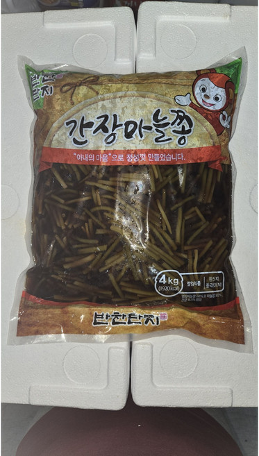 반찬단지 간장마늘쫑 절임, 4kg, 1개
