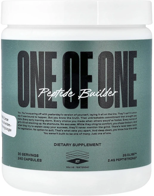 ONE OF ONE Peptide Builder 240 Capsules, ONE OF ONE, Peptide Builder, 2, 1, 240정 - 쿠팡