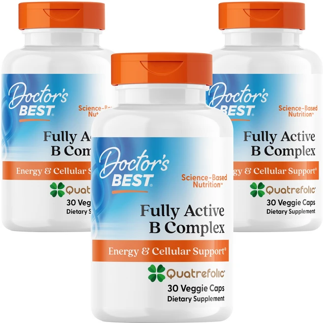 닥터스베스트 풀리 액티브 B 컴플렉스 베지 캡슐, 30정, 3개 - 쿠팡