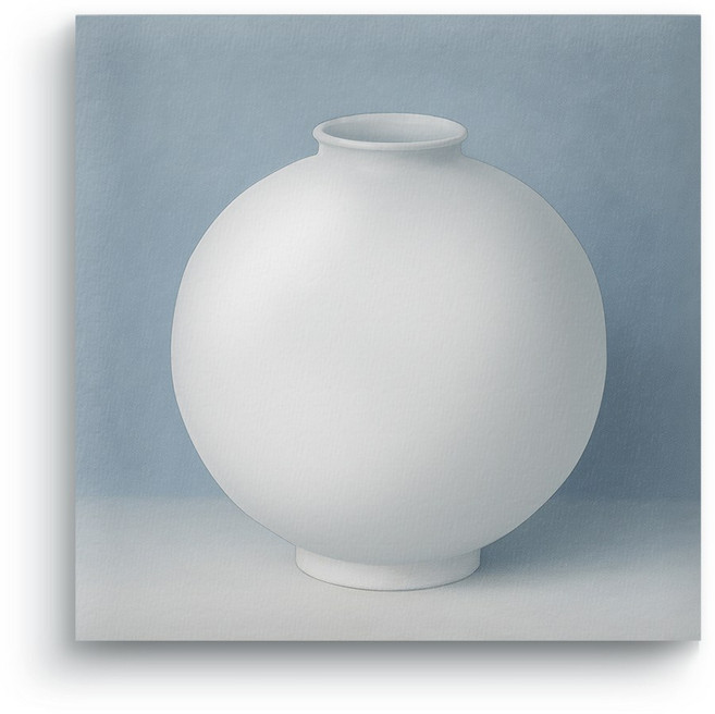 [모레아] 달항아리 그림액자 캔버스 재물운 백자 도자기 거실 인테리어 돈들어오는 그림액자 풍수인테리어, 4. 달항아리 파스텔블루