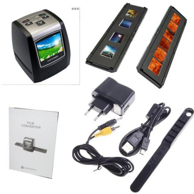 필름 스캐너 필름 스캔 변환 네거티브 슬라이드 사진 디지털 이미지 2.4 인치 최대 10 35mm /135, 1)10MP