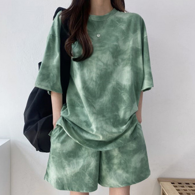 데일로엔 티셔츠 바지 운동복 투피스 트레이닝 세트