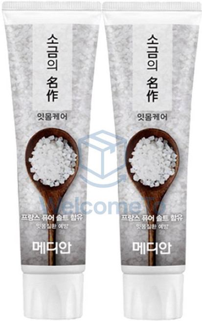 메디안 소금의명작 치약, 120g, 2개