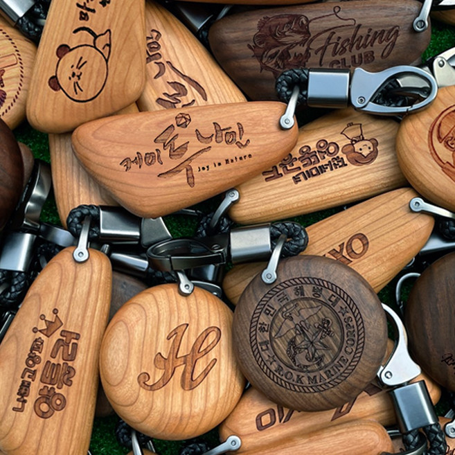 주문제작 우드 네임택 골프가방 네임택 나무 네임택 캐디백 보스턴백