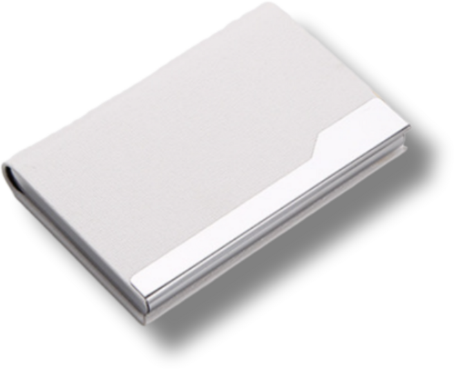 비즈니스 고급 명함 케이스, 화이트, 1개