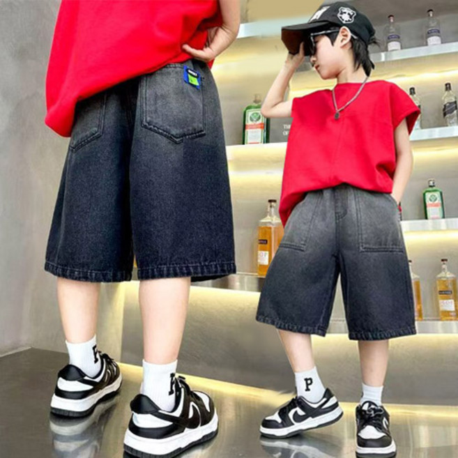 스위트흑청 반바지