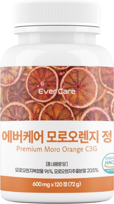 에버케어 모로오렌지 고함량 C3G, 1개, 120정