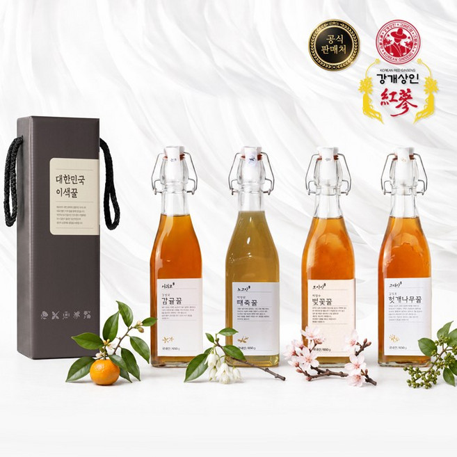 강개상인 대한민국 천연 자연꿀 모음(650g 택 일) 벚꽃꿀 헛개나무꿀 감귤꿀 때죽꿀