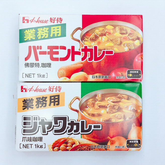 House 日本好侍佛蒙特咖哩塊1kg 多種口味 日式咖哩, 1個, 辣味, 1kg