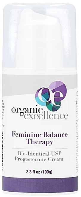 오가닉엑셀런스 페미닌 밸런스 테라피 바이오 아이덴셜 USP 프로게스테론 크림 100g, 1개 - 쿠팡