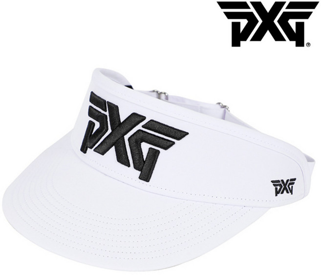 [정품] PXG 골프모자 남녀공용 바이저 썬캡 톨, 화이트 (H-22PXG000013-WHT), 1개