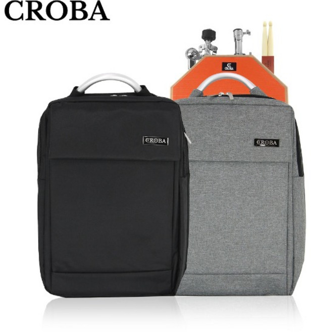 크로바 3세대 멀티백팩 CMBP-03 드럼연습패드 가방, 블랙, 1개