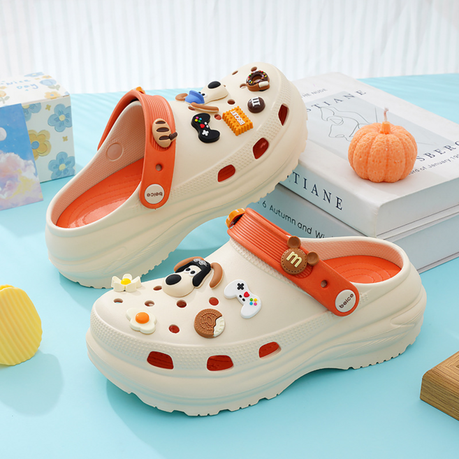 미노스토리 귀여운 캐릭터 여성 키높이 통굽 슬리퍼 6.5CM