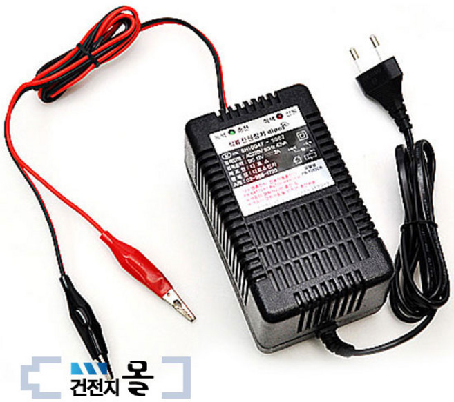 디포스 연축전지 충전기 PB1202CR (12V 2A)Clip, 1개