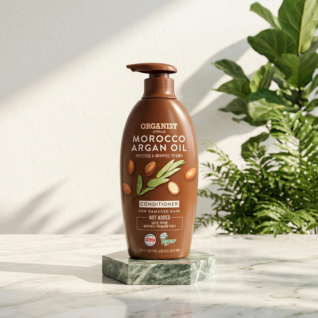 엘지 오가니스트 모로코 아르간오일 세라마이드 컨디셔너 500ml 2개 헤어